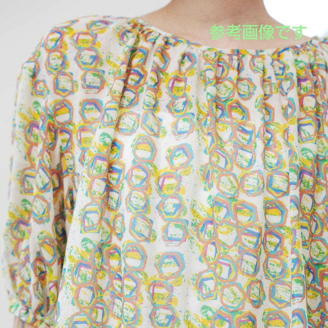 HERALBONY ヘラルボニー シフォンブラウス「タイトル不明」