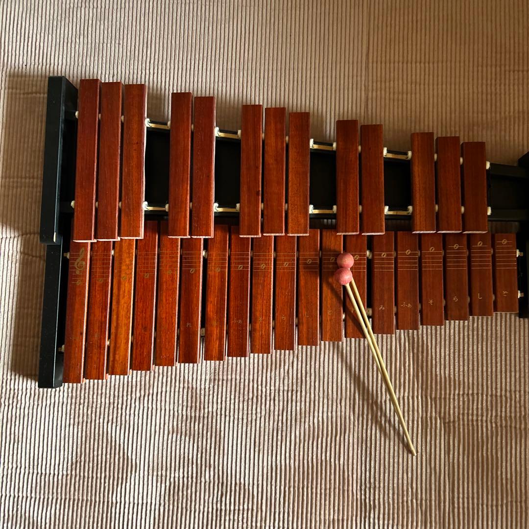 木琴マレット付き32音美品