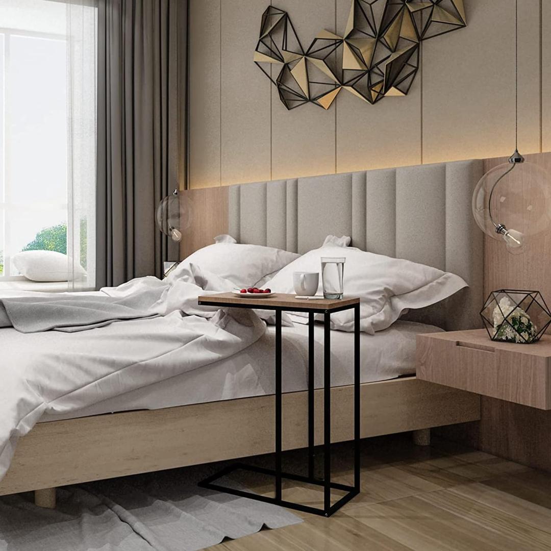 シックなデザイン ナイト コの字型 サイドテーブル スリム