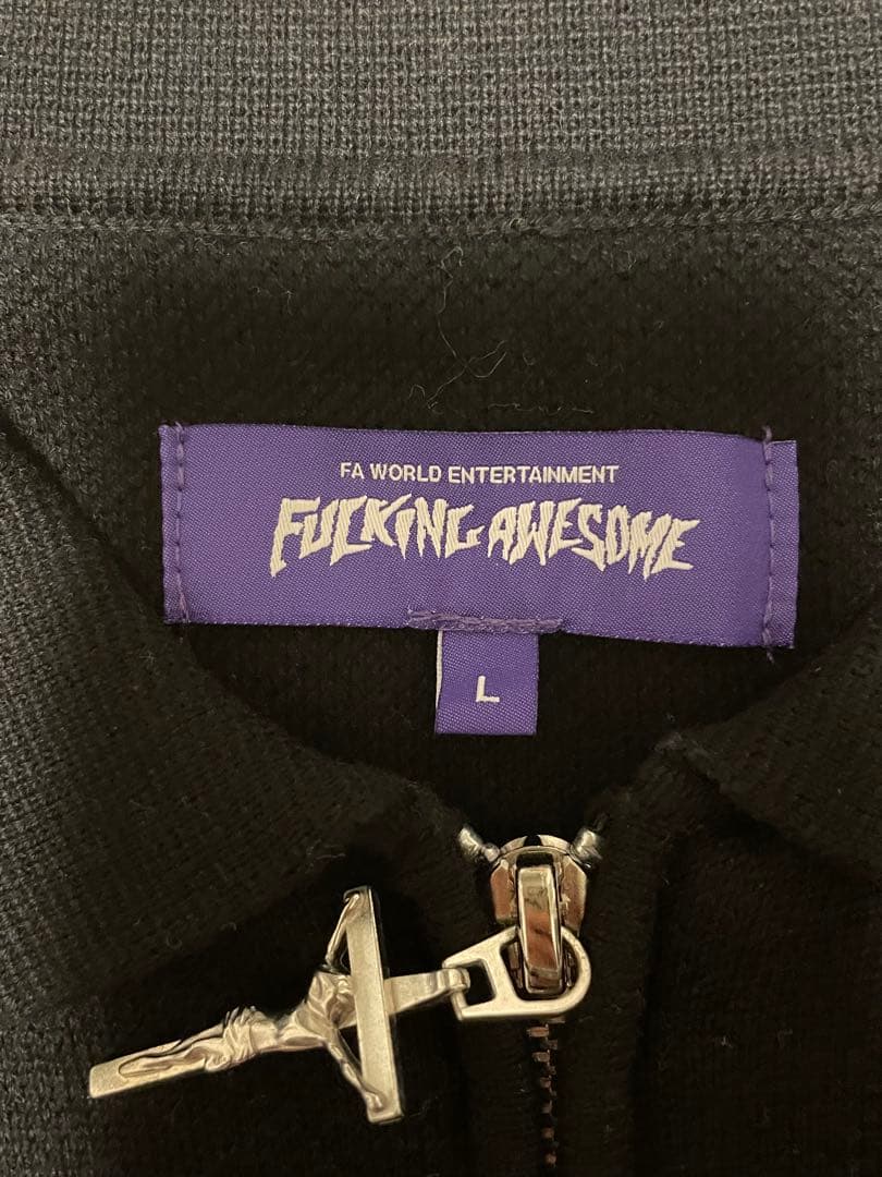 Fucking Awesome ブルシャツ　ジップ　カーディガン