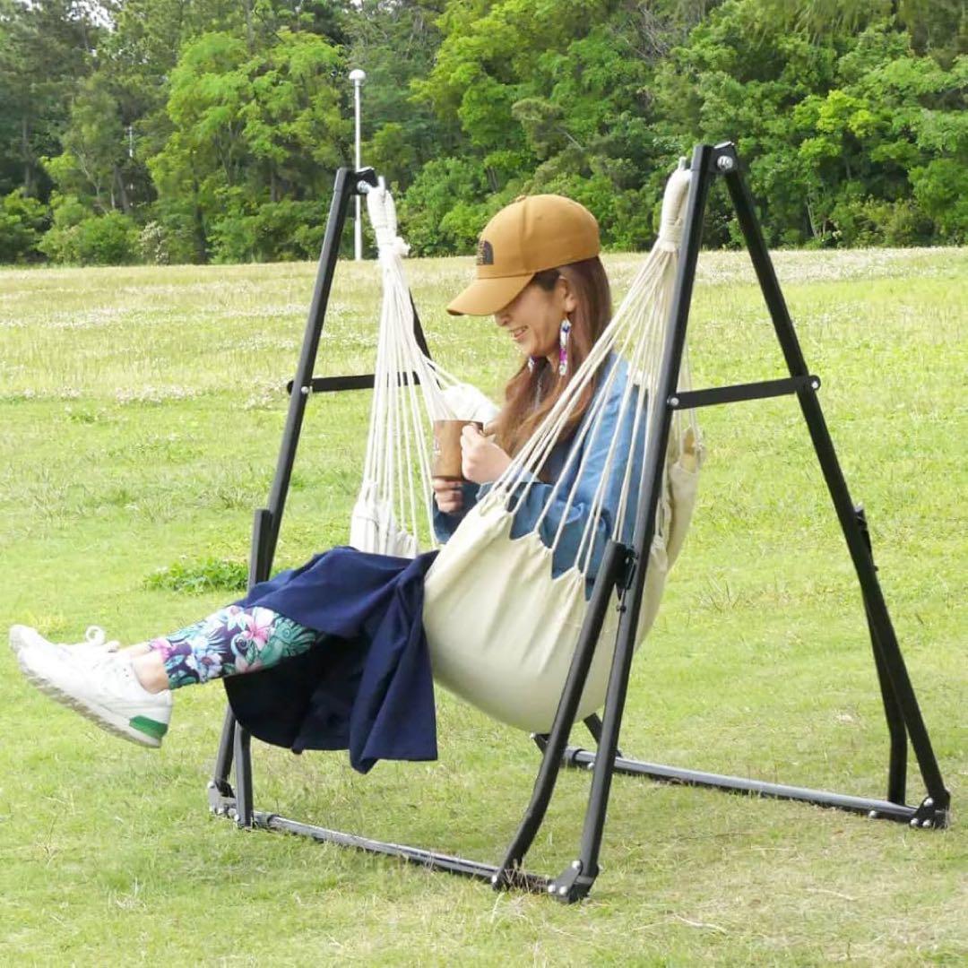 新品未使用未開封！IGNIO 3ウェイハンモック　ホワイト　室内　屋外　キャンプ