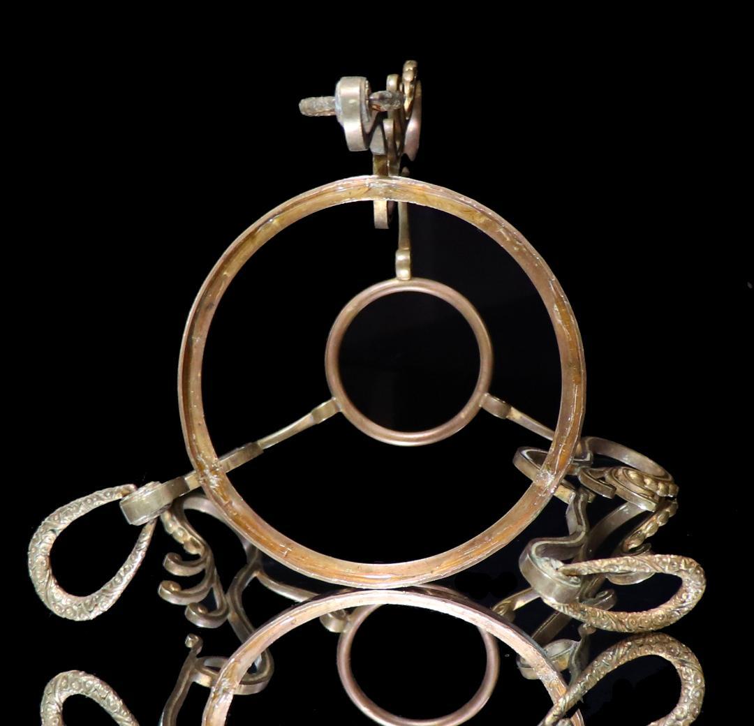 オールド・バカラ 激レア 1880年 大型センターピース ブロンズ装飾コンポート