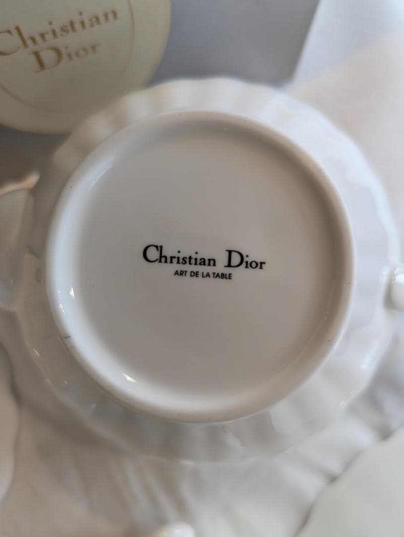 Dior クリスチャンディオール マーガレット ティーセット オーバル プレート