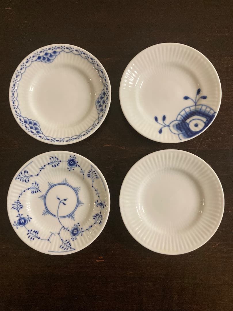 ロイヤルコペンハーゲン　ヒストリーミックス ミニプレート　4枚セット