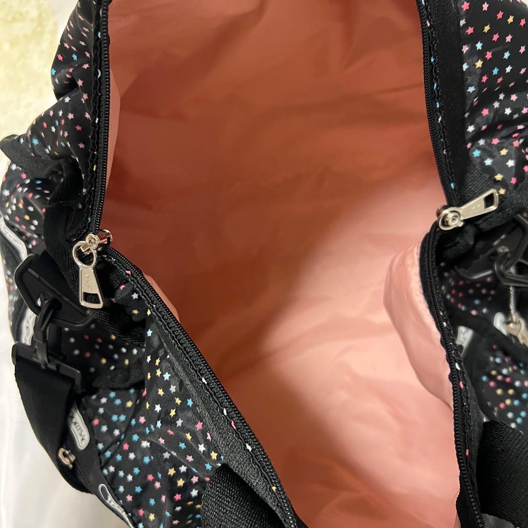 レスポートサック　ボストンバッグ　星柄　2way　ラージウィークエンダー　鍵付き