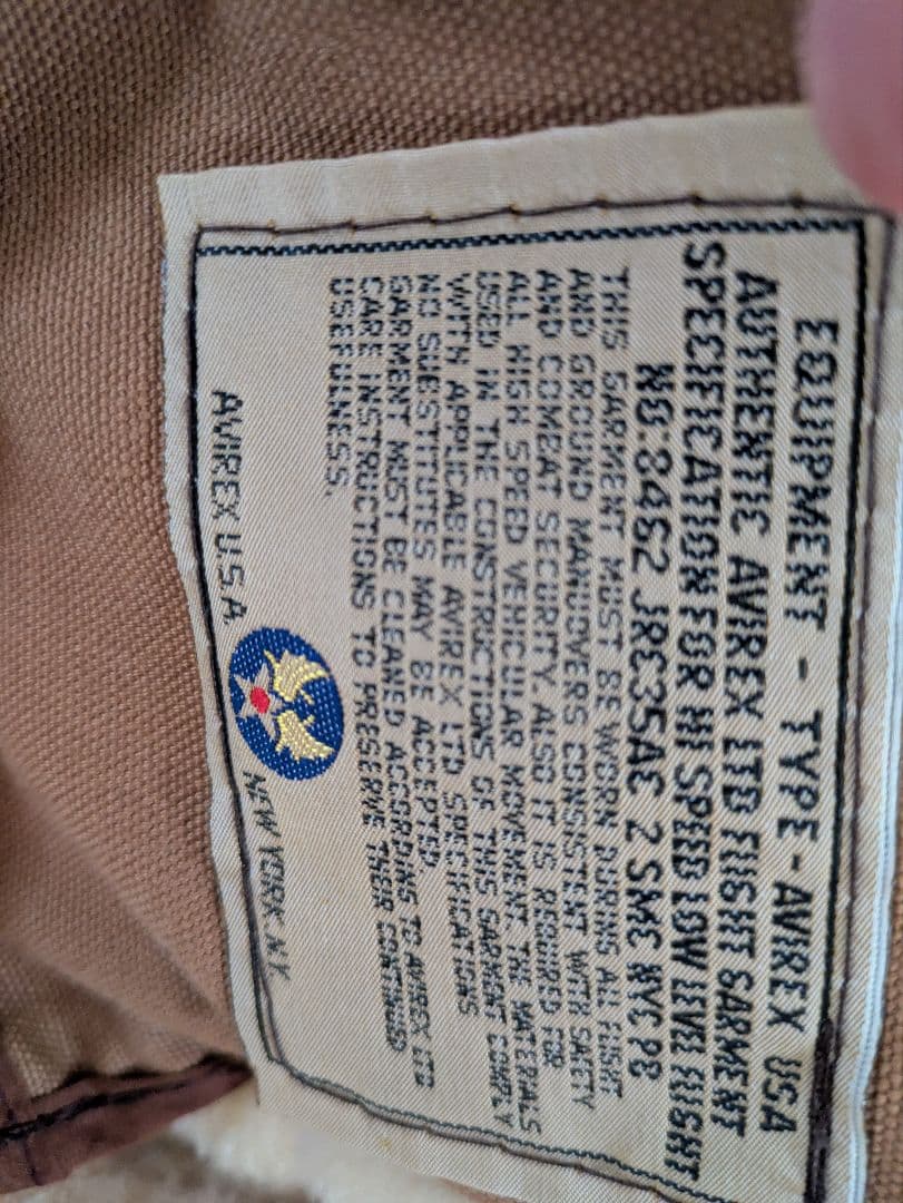 AVIREX TYPE B-3 シープスキンジャケット M 36