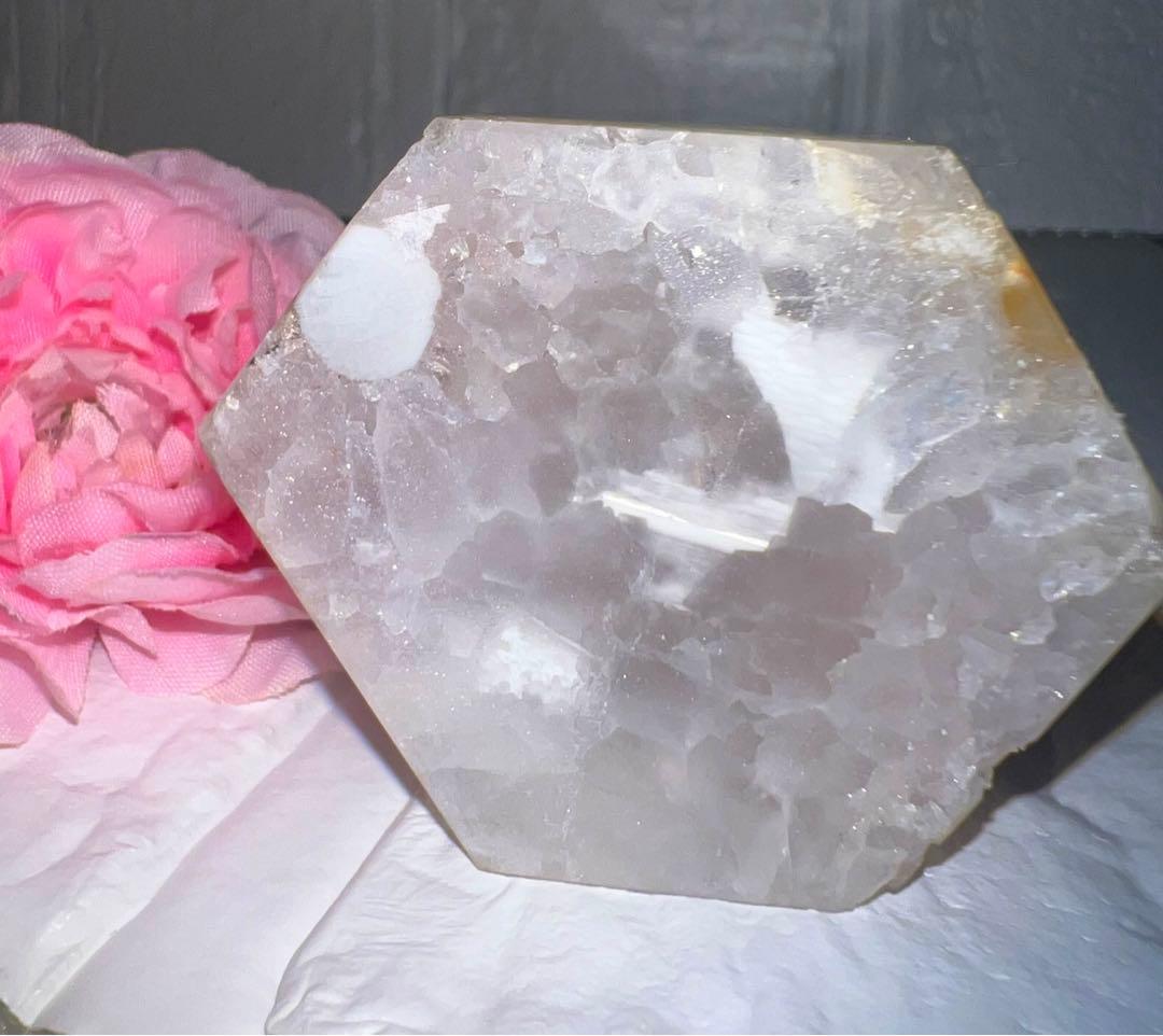 ④♥️フラワーアゲート♥️タワー♥️桜瑪瑙♥️花瑪瑙♥️チェリーブロッサム♥️天然石♥️水晶