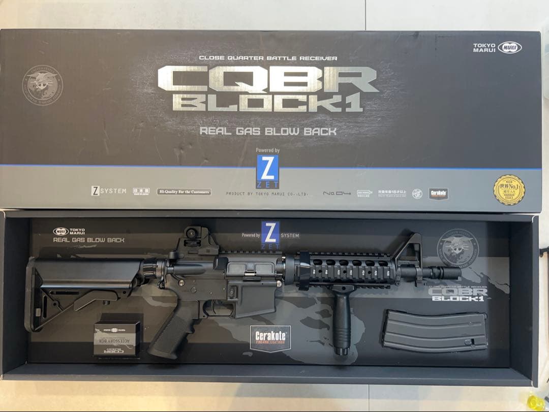 東京マルイCQBR BLOCK1 ガスガン 極美品　高精度バレル付き