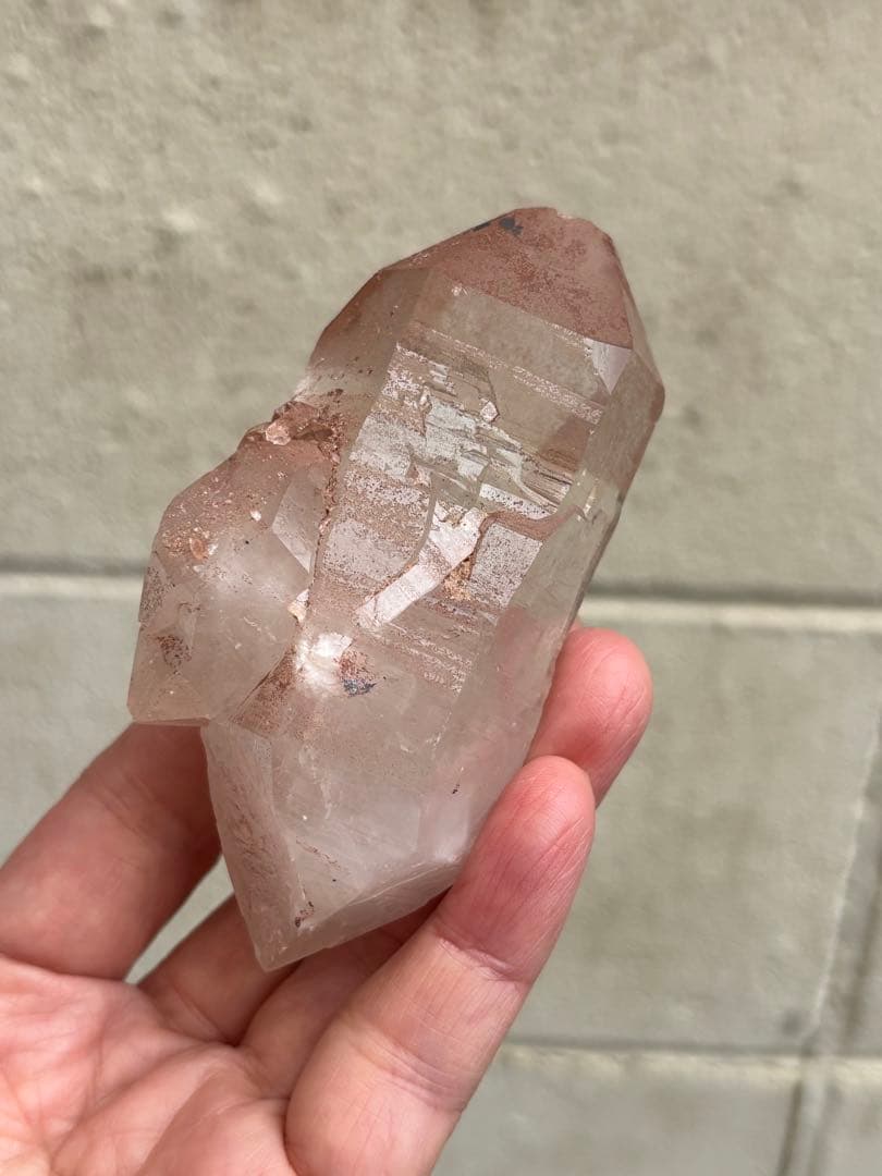 インド　マニカラン水晶　ダブルポイント　278g 両剣水晶　力強さ　天然石