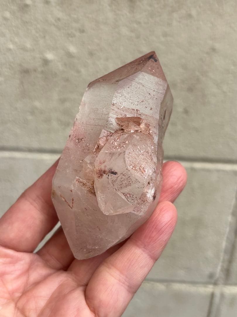 インド　マニカラン水晶　ダブルポイント　278g 両剣水晶　力強さ　天然石