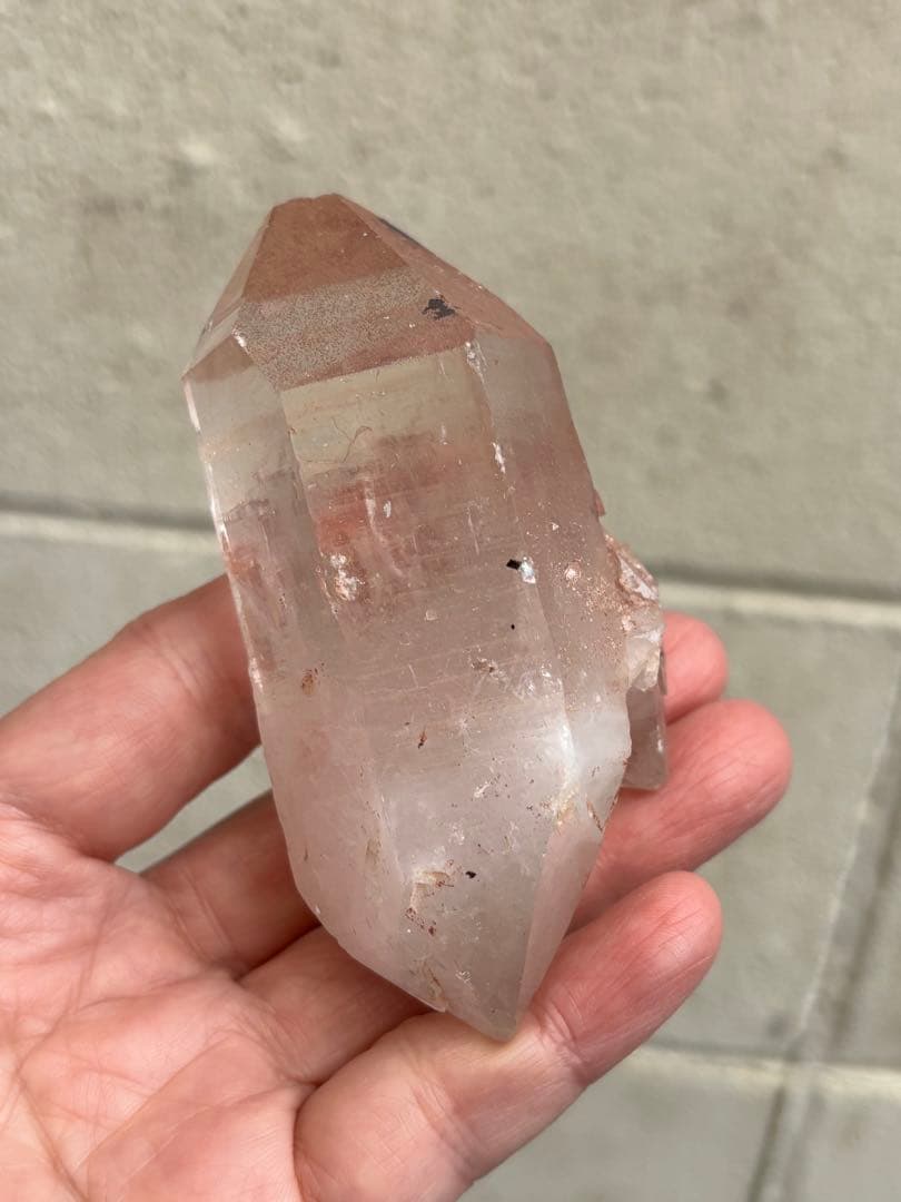 インド　マニカラン水晶　ダブルポイント　278g 両剣水晶　力強さ　天然石