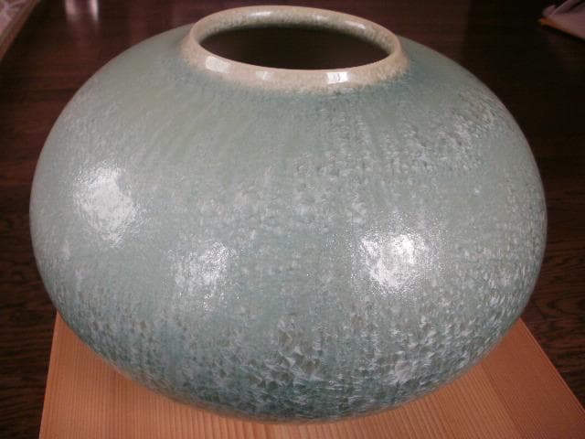 五雲窯 花生 輝映 三代五雲(前田喜代範) 桐箱あり