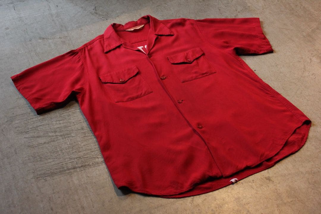 トップス 40~50s Natnast rayon bowling shirt