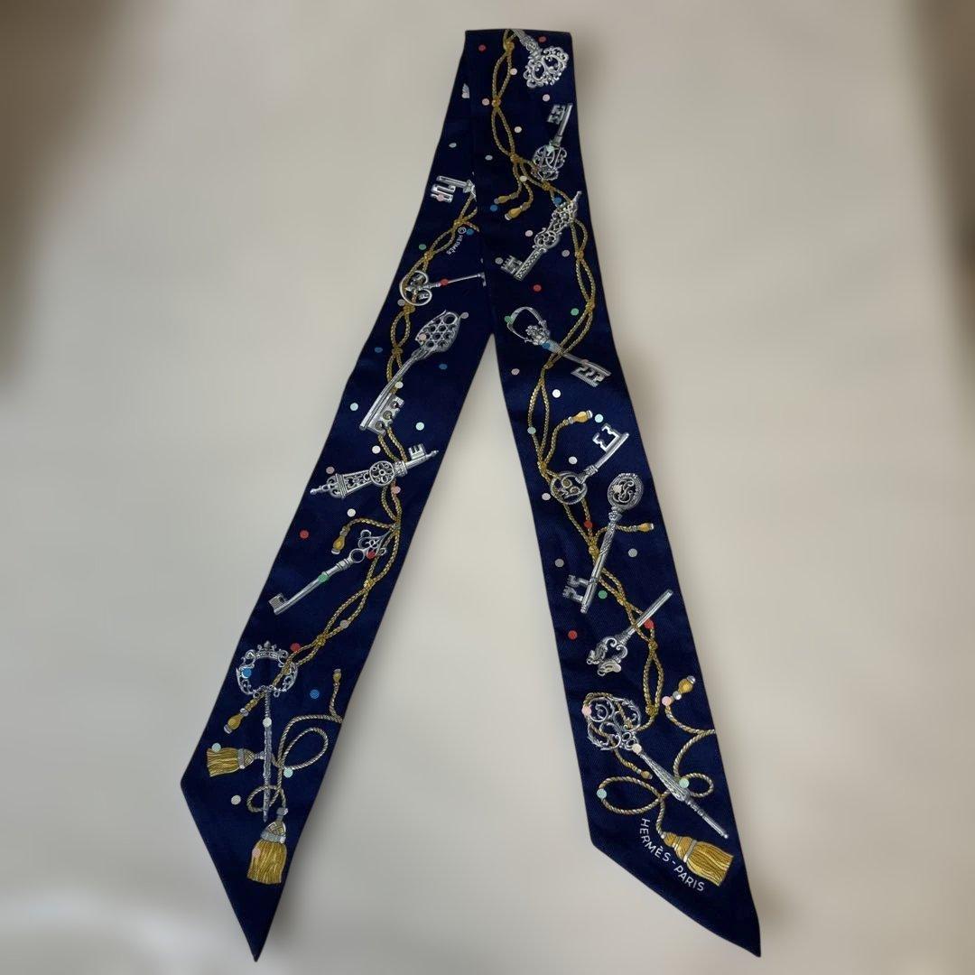 極美品　エルメス　ツイリー　レクレアポア　ネイビー