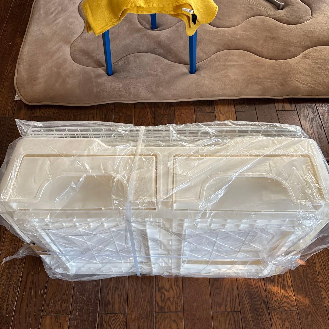 猫砂が飛び散らない　ホワイトキャットケージ 折りたたみ式　新品・未使用大人気の白