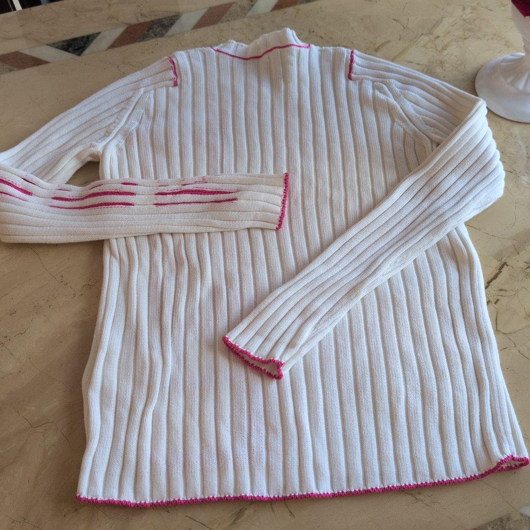 美品　モンクレール　リブ編み長袖セーター