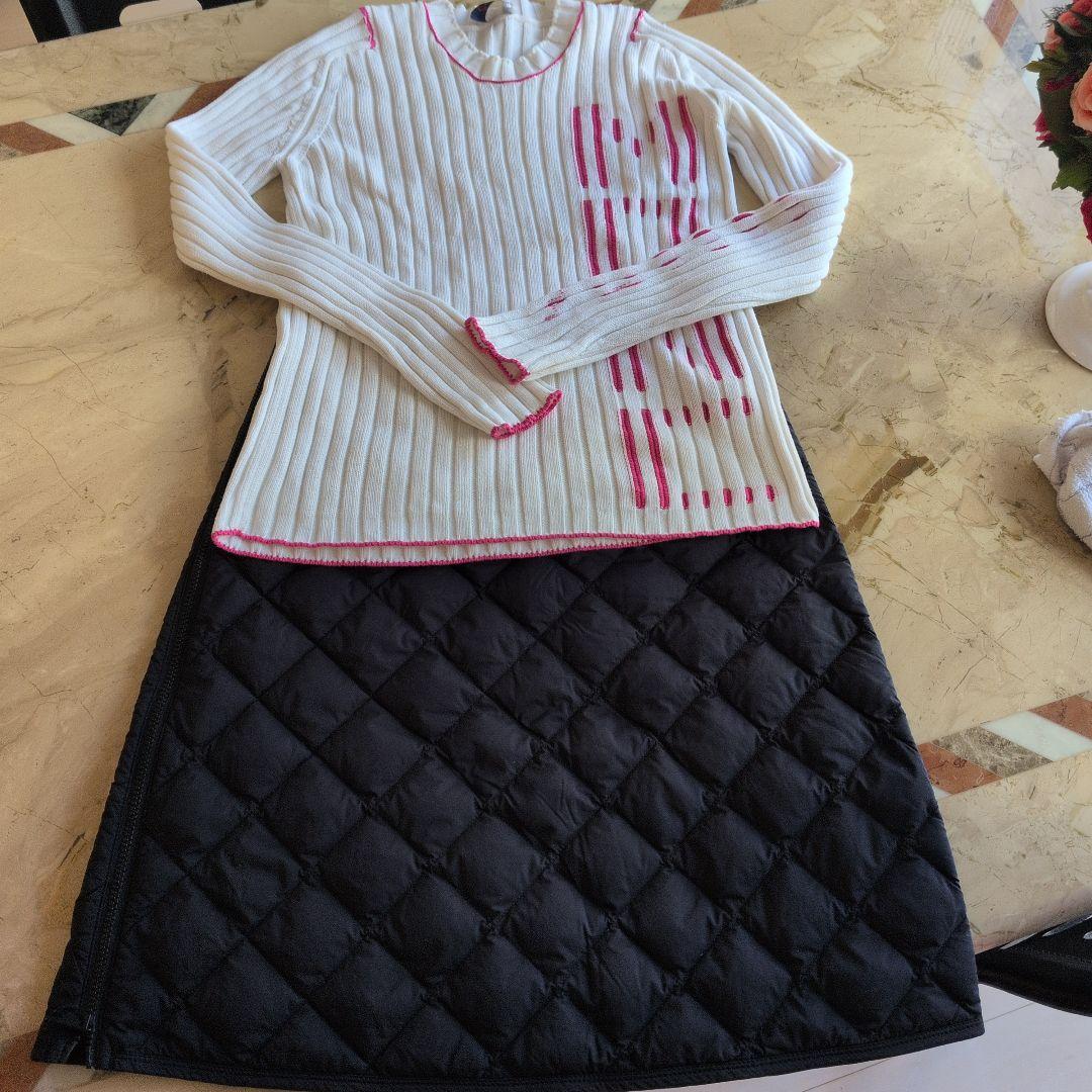 美品　モンクレール　リブ編み長袖セーター