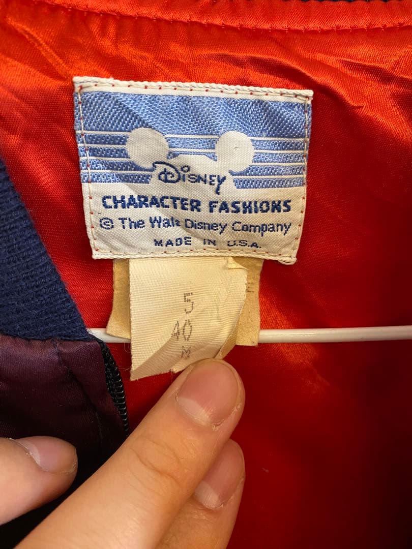 (usa製)ヴィンテージ　ディズニーミッキー ジャケット サテン　古着