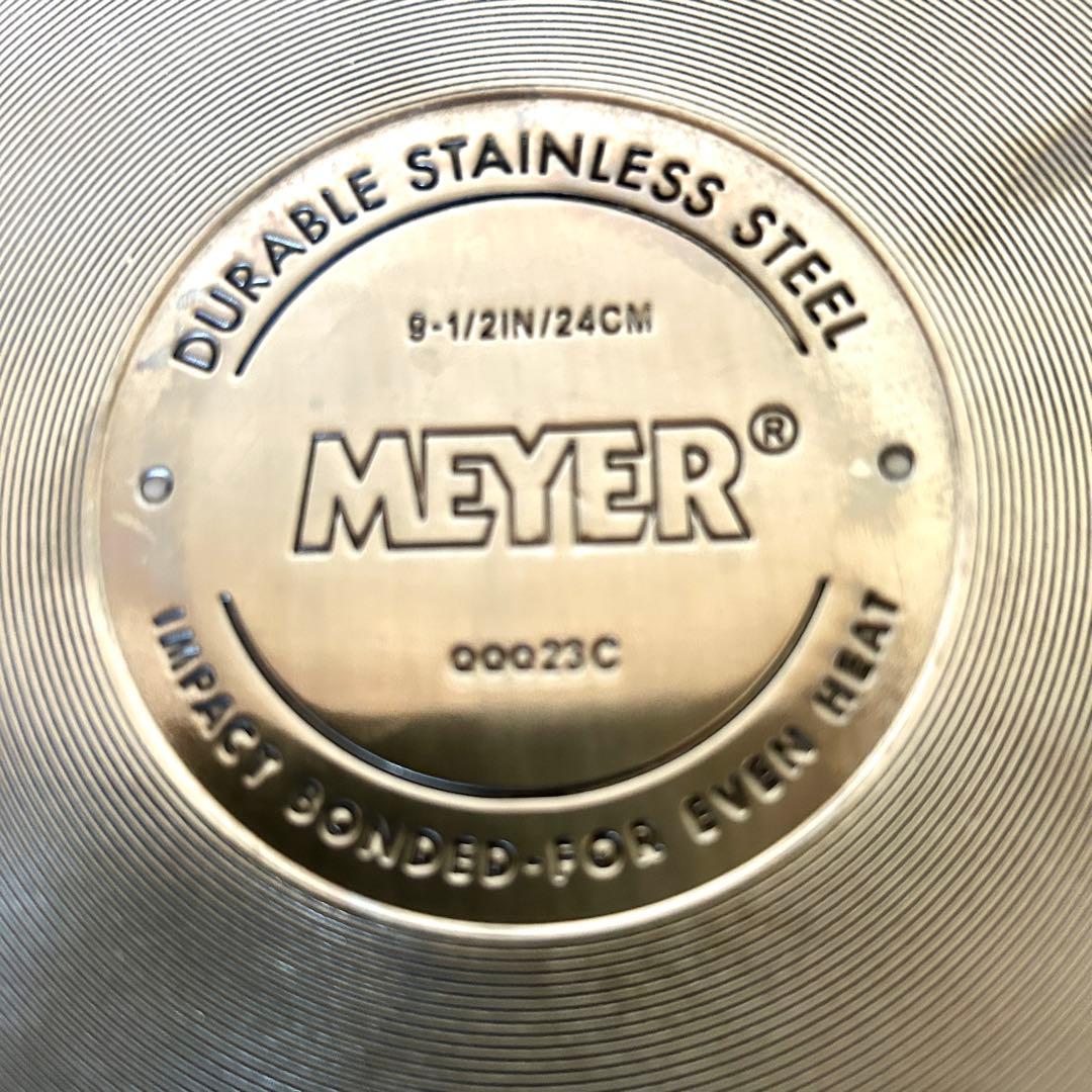 MEYER マイヤー スクエアグリルパン 24cm ガラス蓋+グリルプレス付き