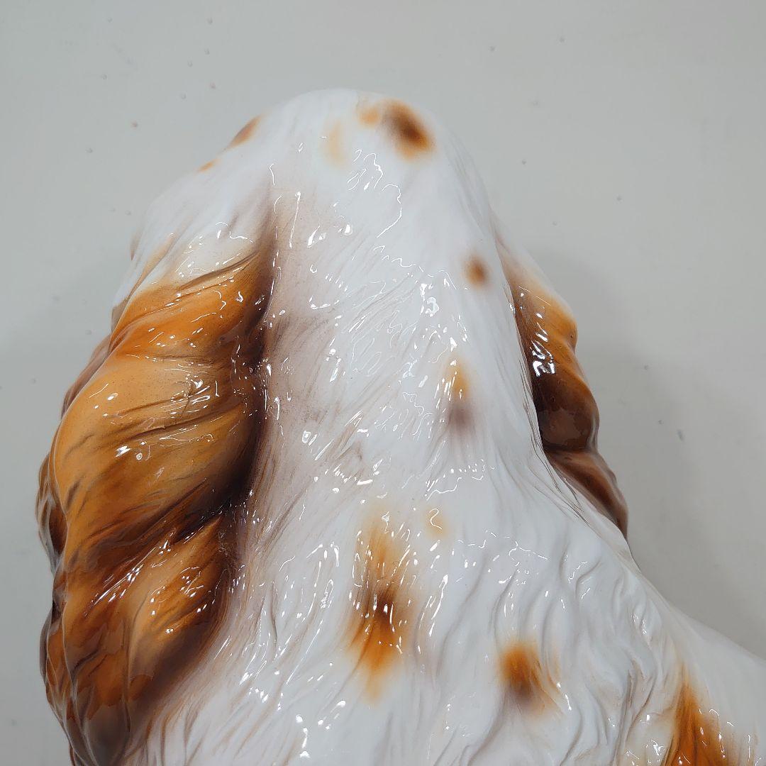 コッカースパニエル 陶器 犬の置物 陶製