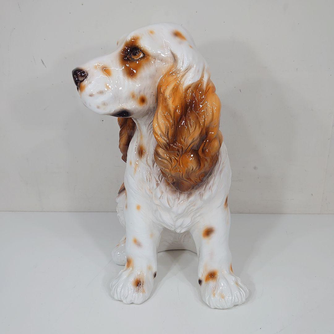 コッカースパニエル 陶器 犬の置物 陶製