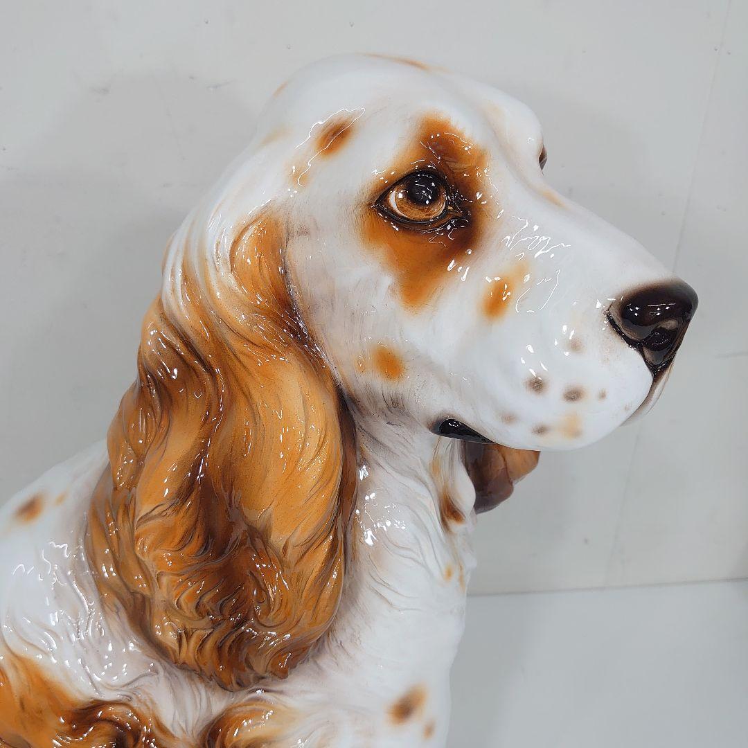 コッカースパニエル 陶器 犬の置物 陶製