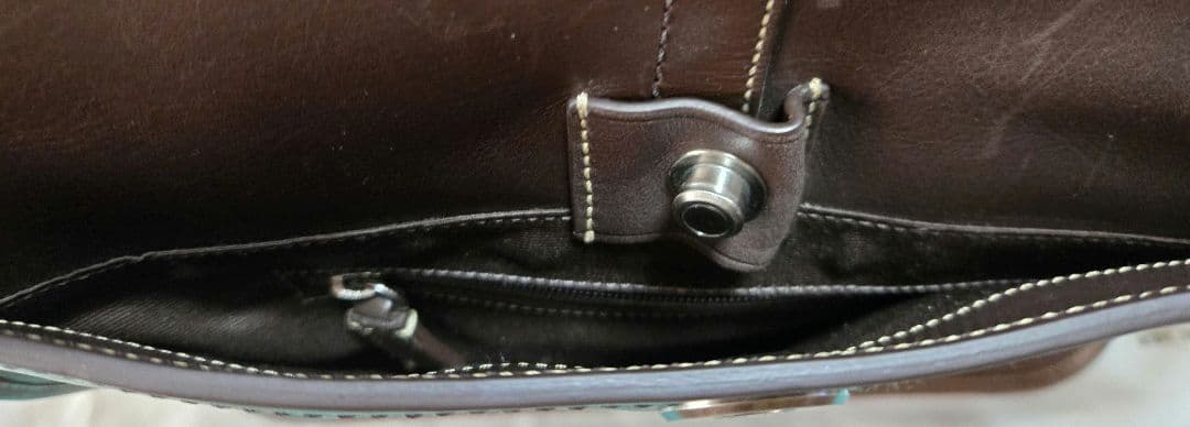 Coach ダークブラウン メッセンジャーバッグ