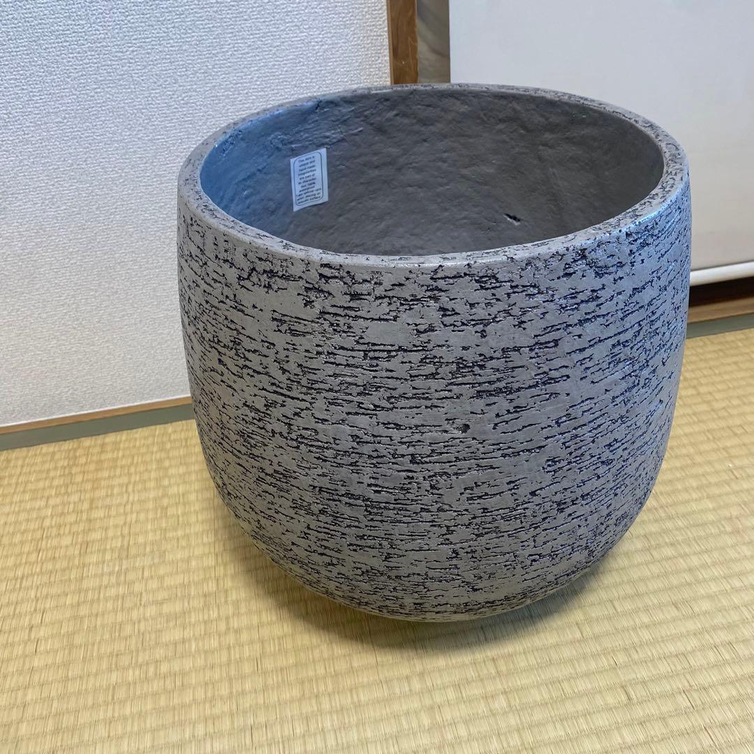 ② Actus stem 鉢カバー Eco Stone 8号用鉢 グレー