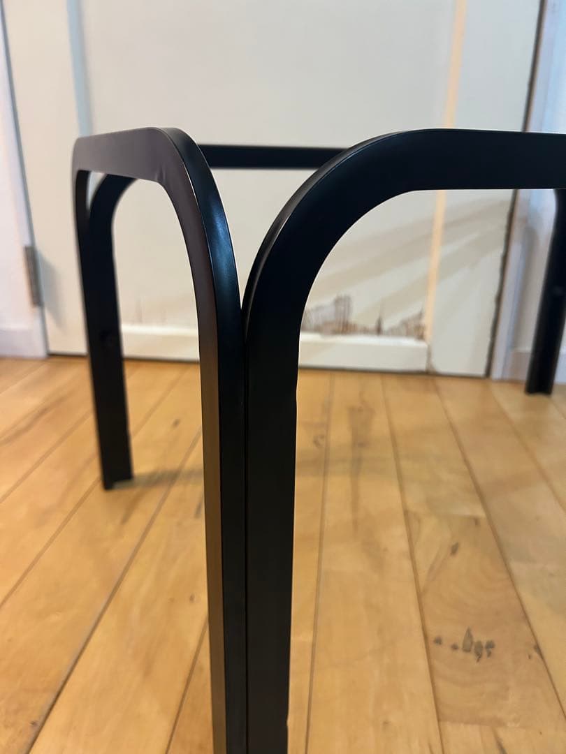 ☆レトロポップ☆モダン　80‘s ガラス　センターテーブル　コーヒーテーブル