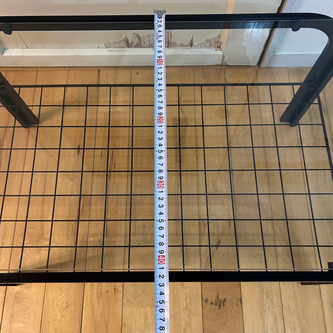 ☆レトロポップ☆モダン　80‘s ガラス　センターテーブル　コーヒーテーブル