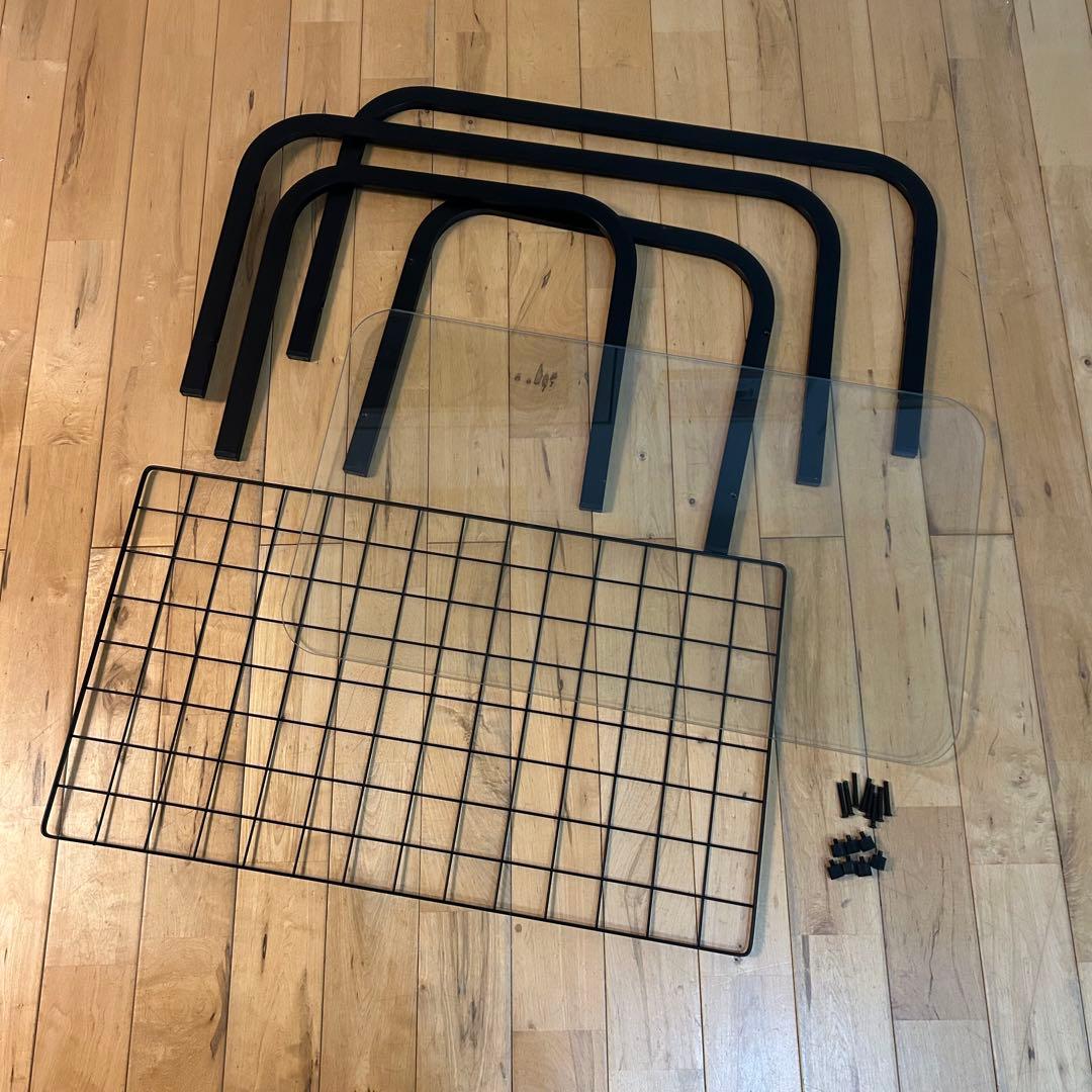 ☆レトロポップ☆モダン　80‘s ガラス　センターテーブル　コーヒーテーブル