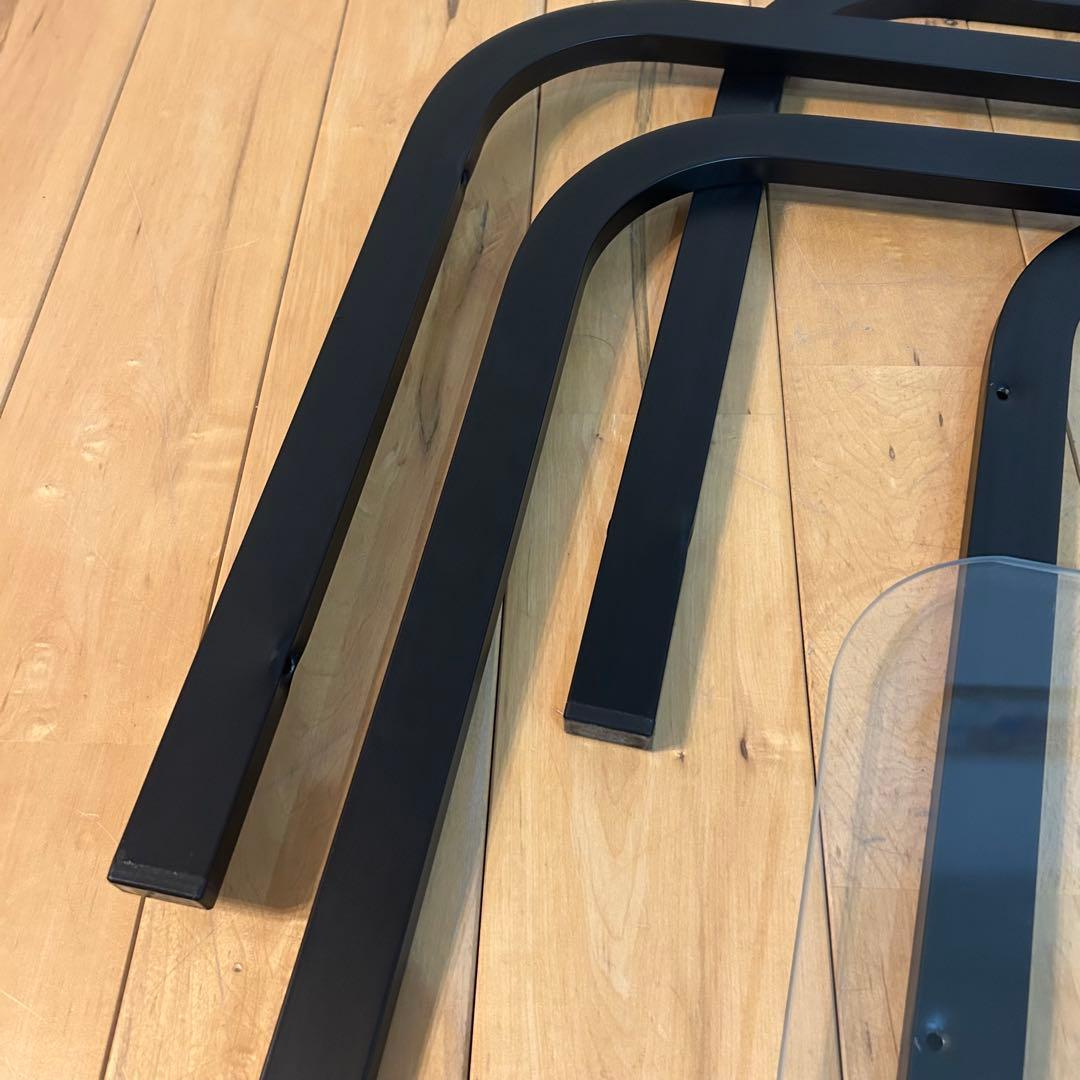 ☆レトロポップ☆モダン　80‘s ガラス　センターテーブル　コーヒーテーブル