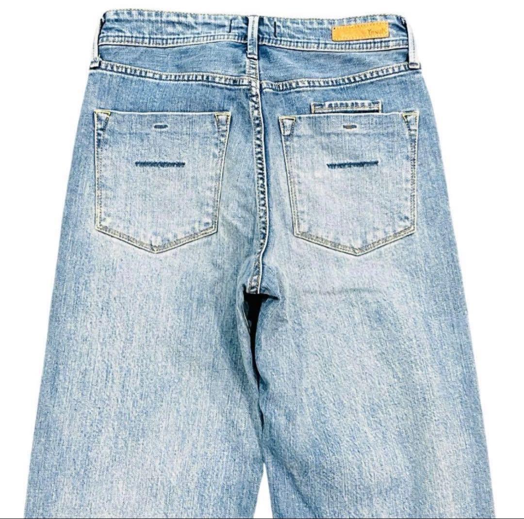 美品 YANUK ヤヌーク LEA ローライズ カットオフ サイズ23