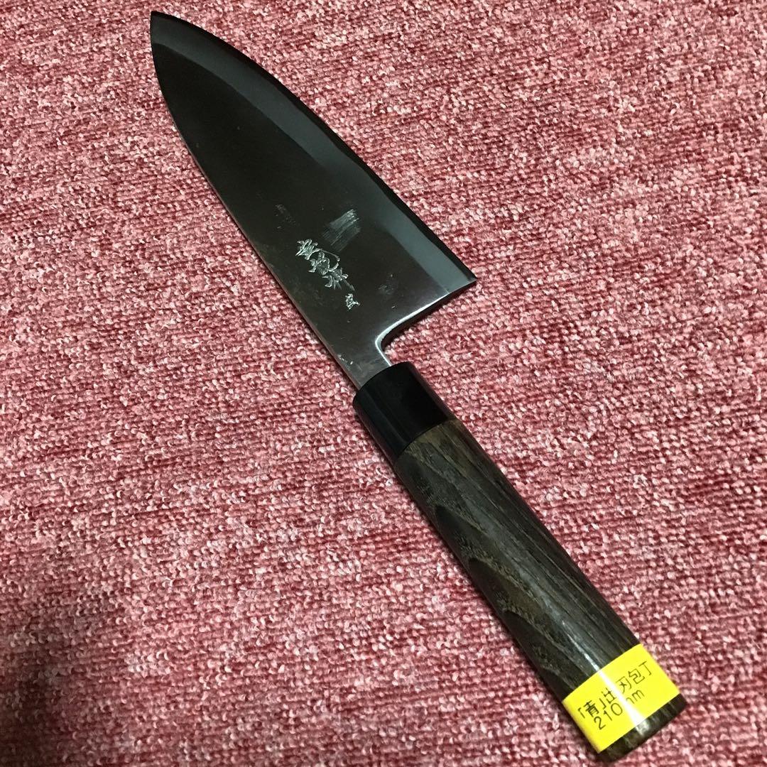 出刃包丁　210ミリ　青紙鋼
