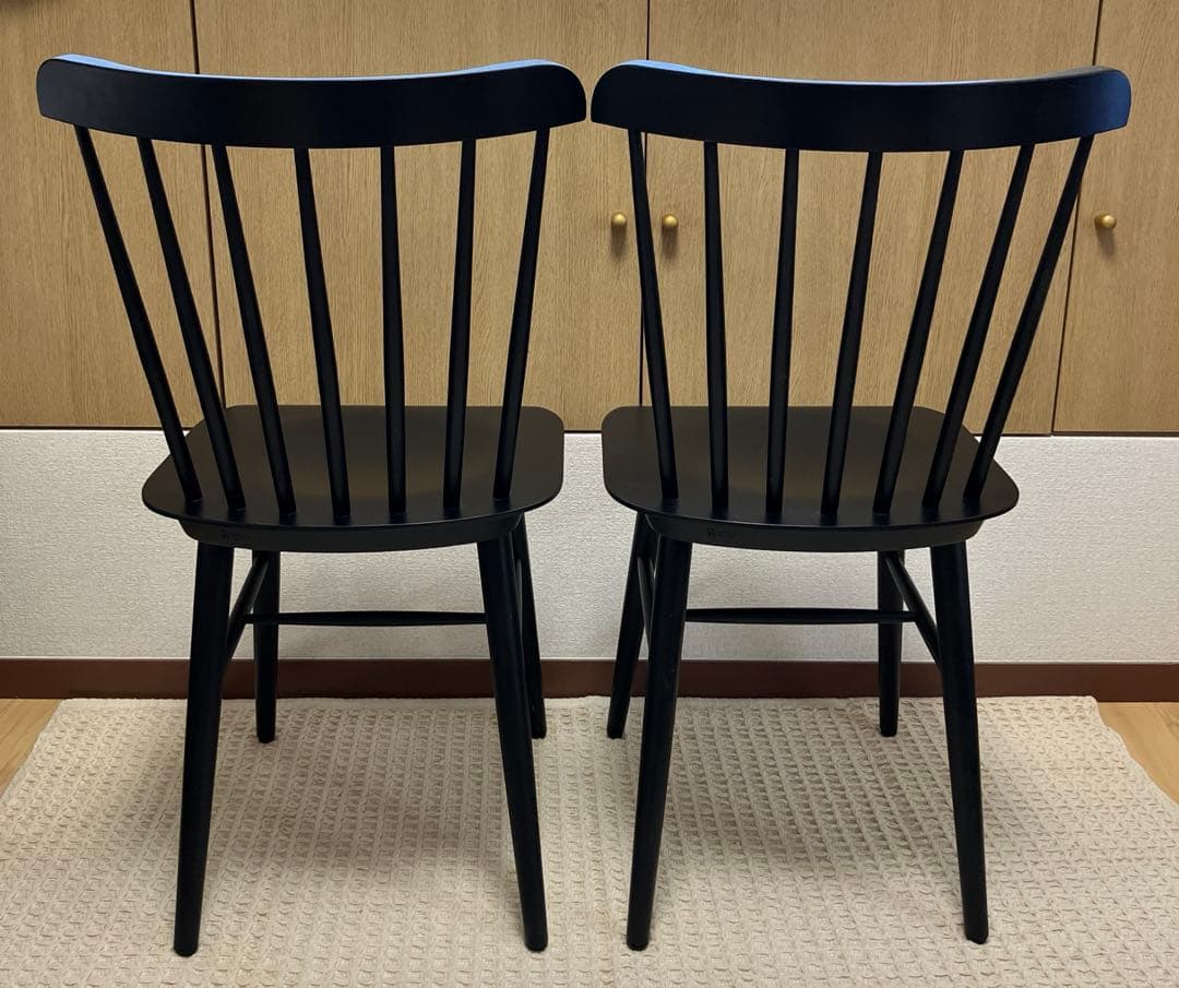 TON トーネット ウィンザーチェア 黒　ブラック　2脚セット