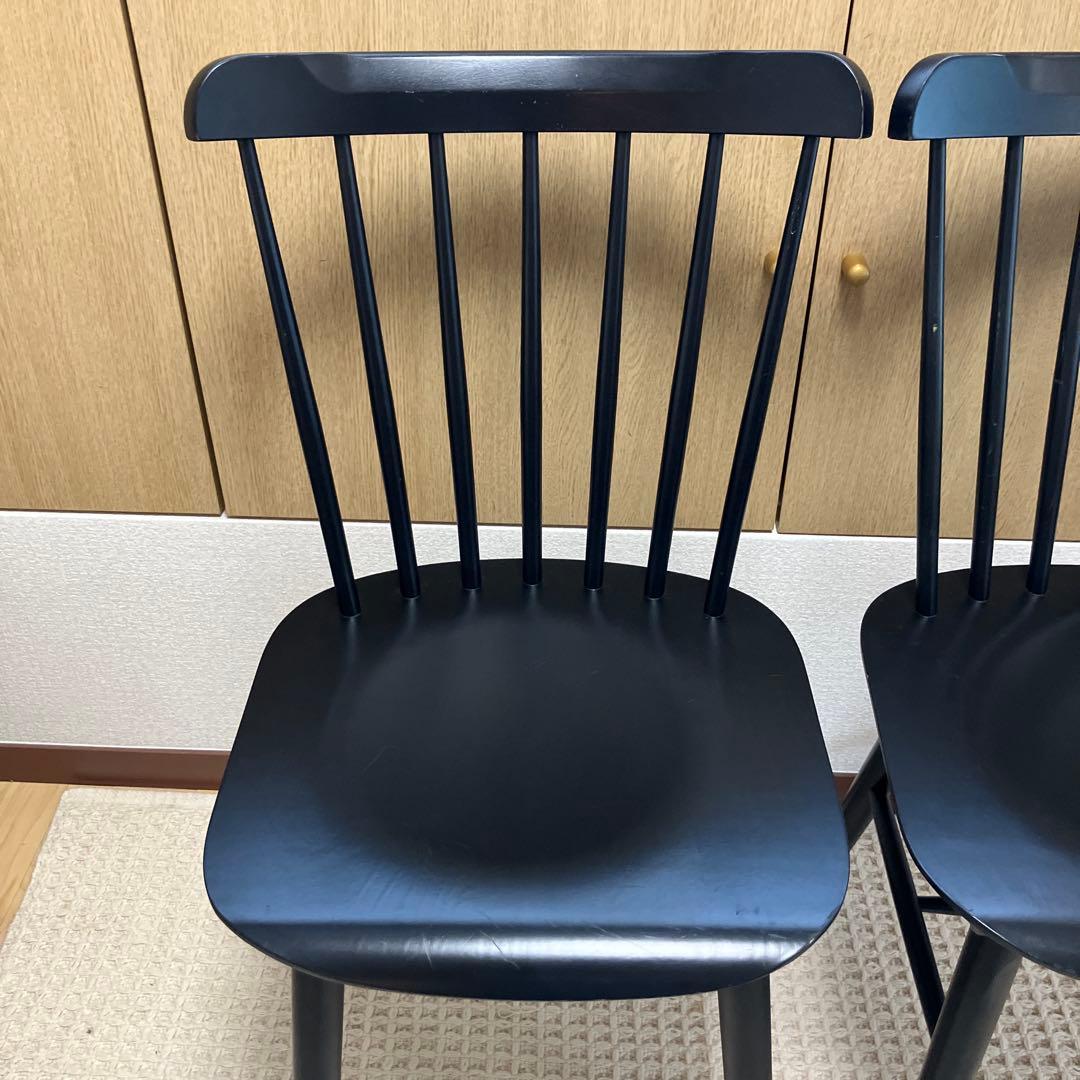 TON トーネット ウィンザーチェア 黒　ブラック　2脚セット