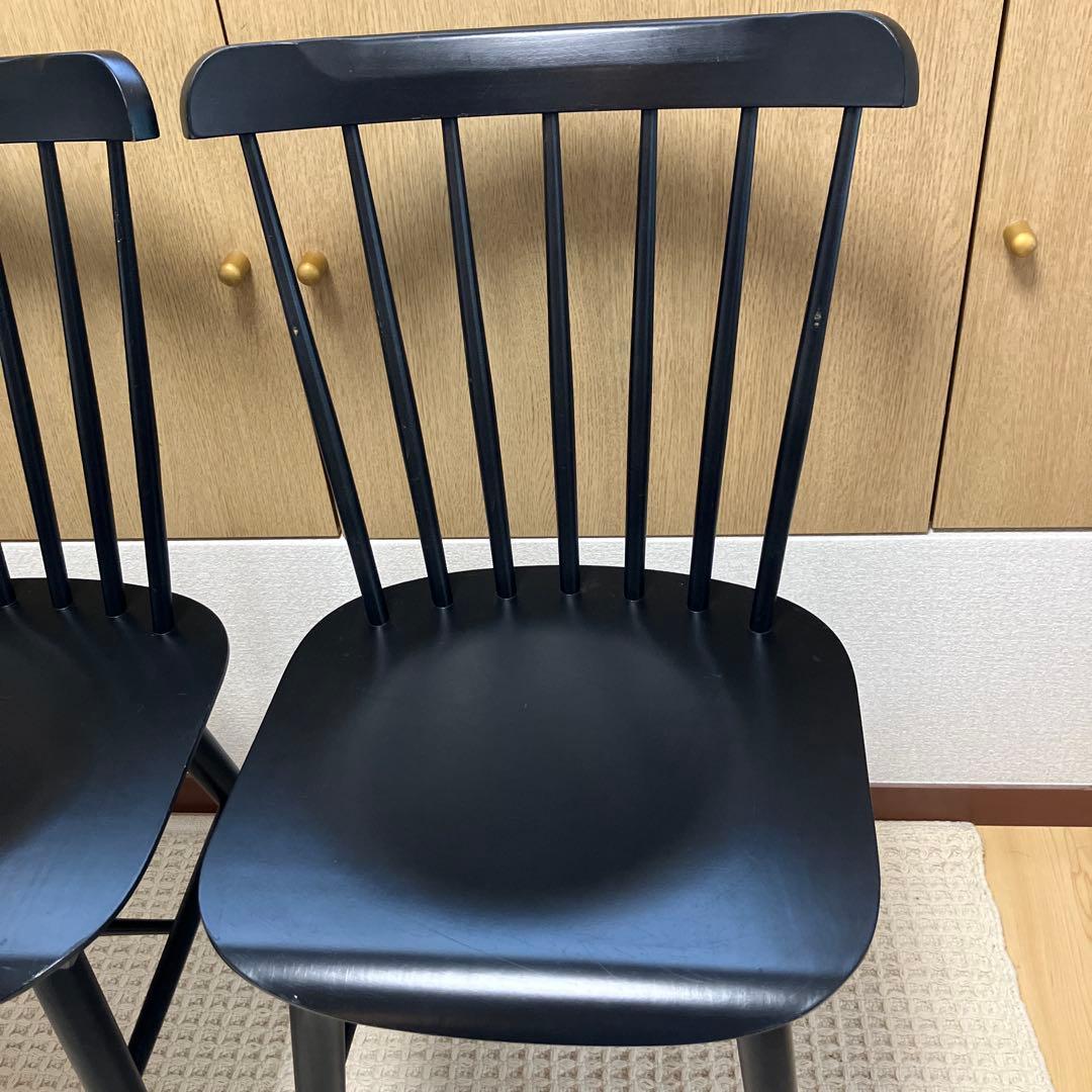 TON トーネット ウィンザーチェア 黒　ブラック　2脚セット