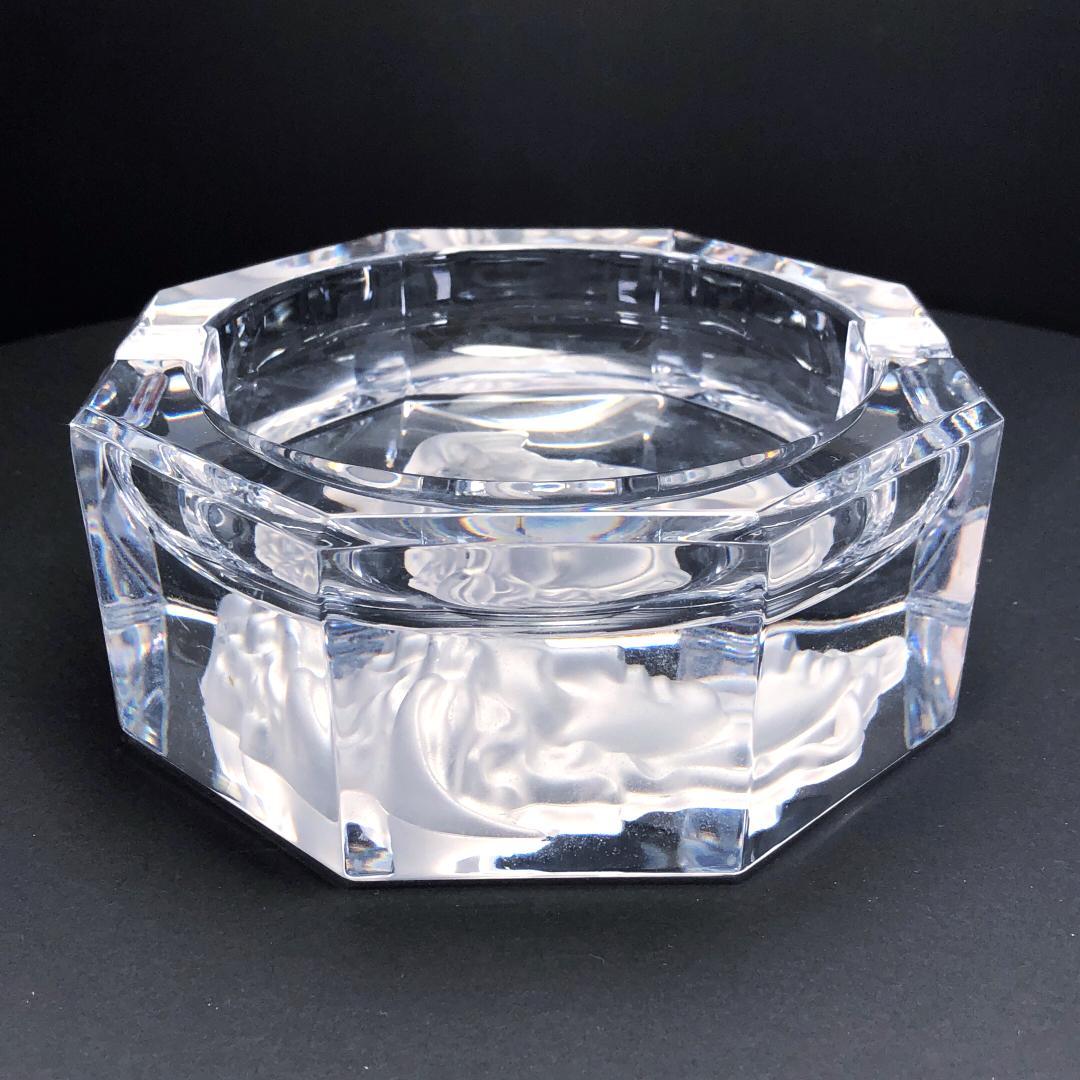 【美品・箱付】ヴェルサーチ × ローゼンタール／クリスタル アッシュトレイ 灰皿