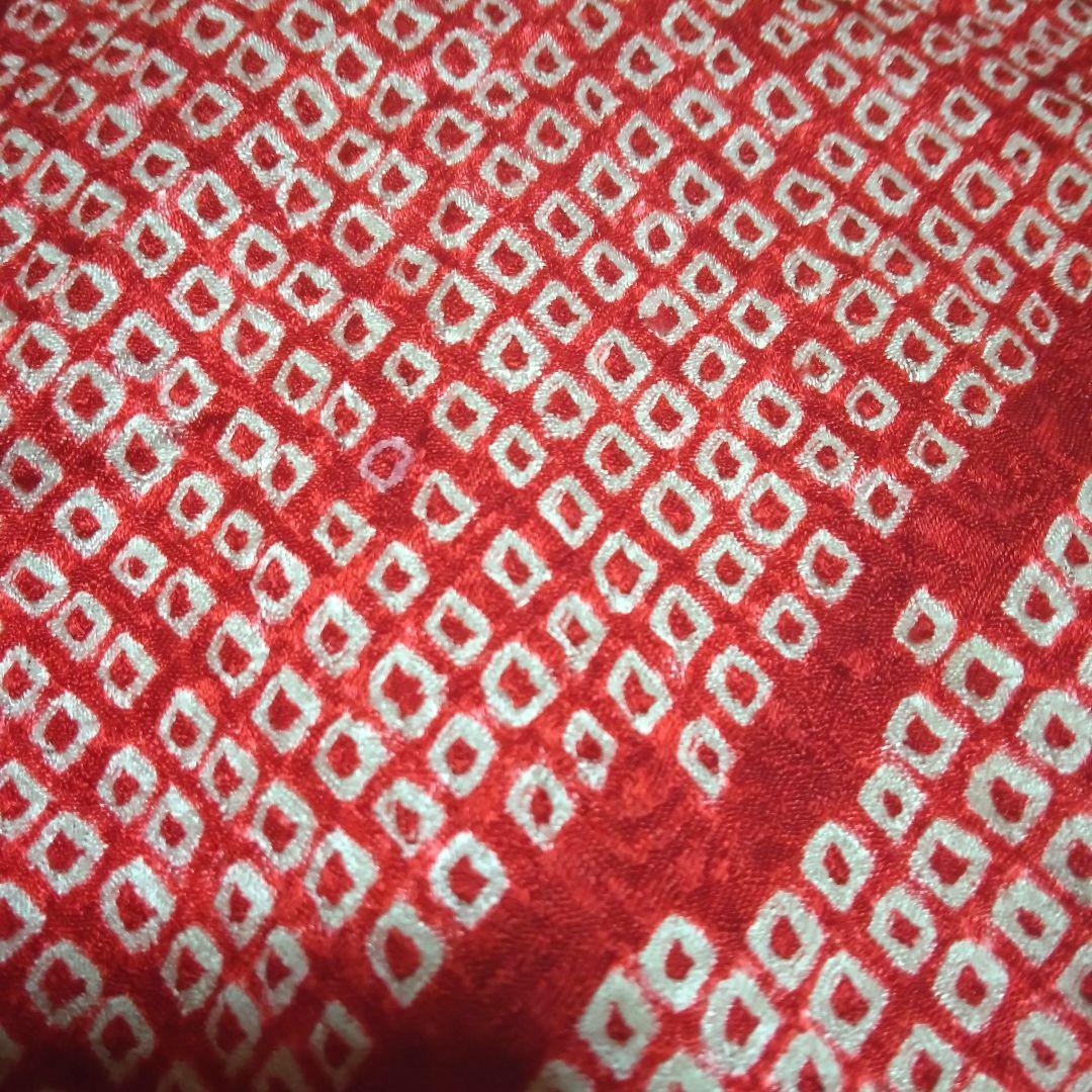 正絹綸子☆本絞＆刺繍☆絞りの粒もフレッシュ☆極上グレードの3歳七五三用祝着