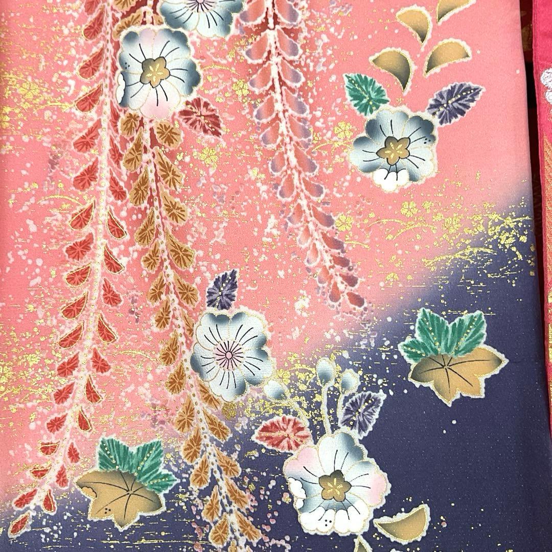 No.2 七五三　　7歳　　正絹着物セット　　　辻ヶ花