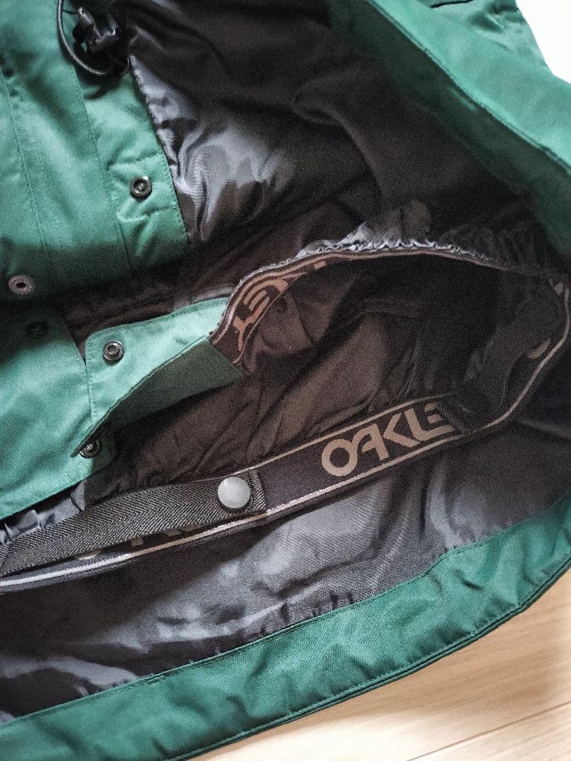 OAKLEY フード付きジャケット ダークグリーン スノボウェア XL