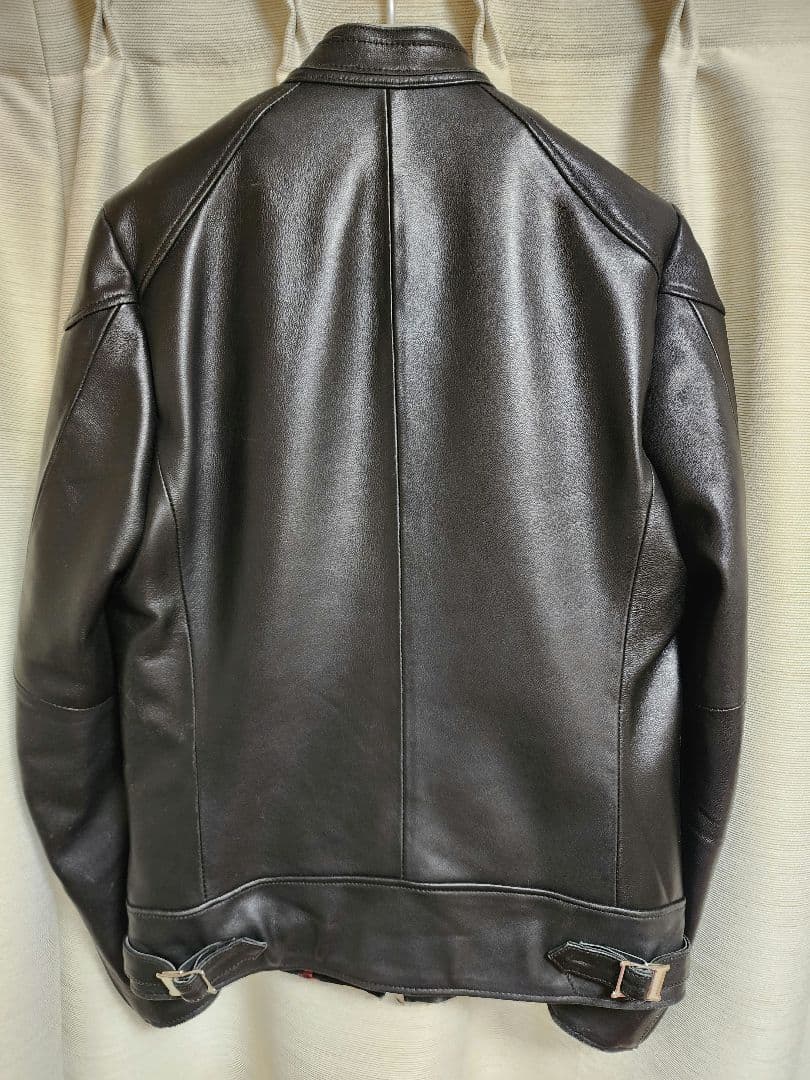 バッファーローボブスSサイズ 黒レザーシングルライダース！ダウンライナー付き！