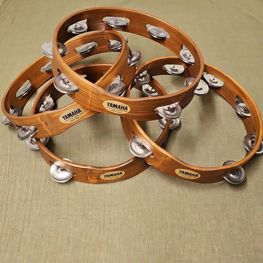 YAMAHA　ヤマハ タンブリン 　TMB-124　タンバリン　４個セット