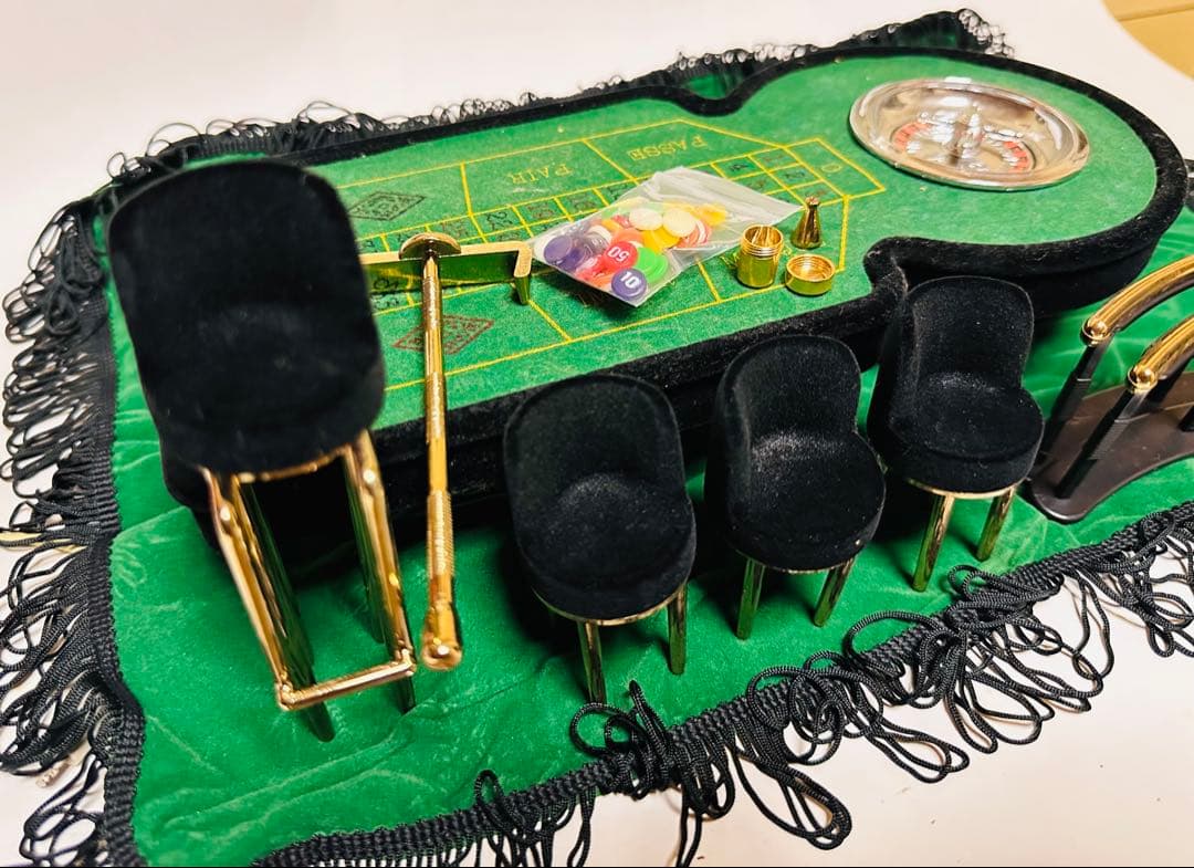 値下げミニチュア ルーレットテーブルセットMINIDELUXE ROULETTE