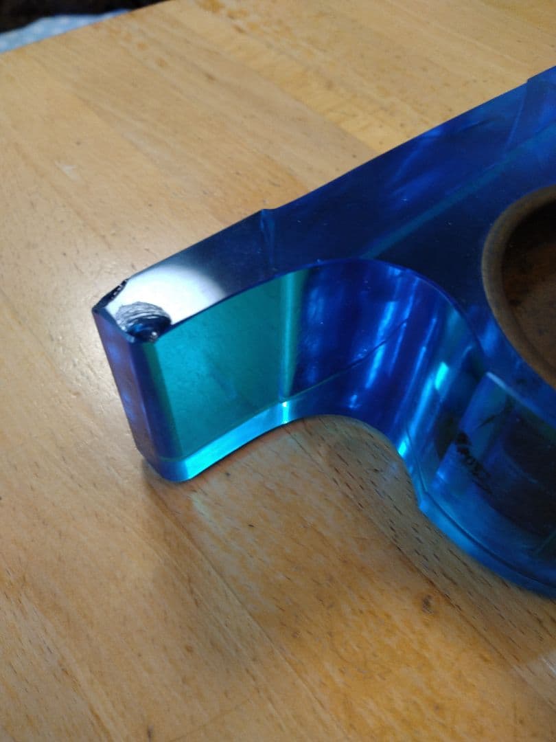 精工舎　青いウランガラス　置時計　ヴィンテージ　稼動品　ゼンマイ式