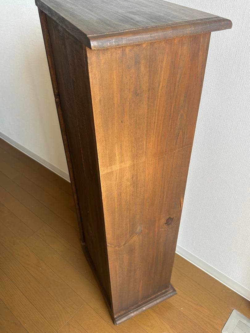 アンティーク木製小物収納 引き出し10個 ブラウン