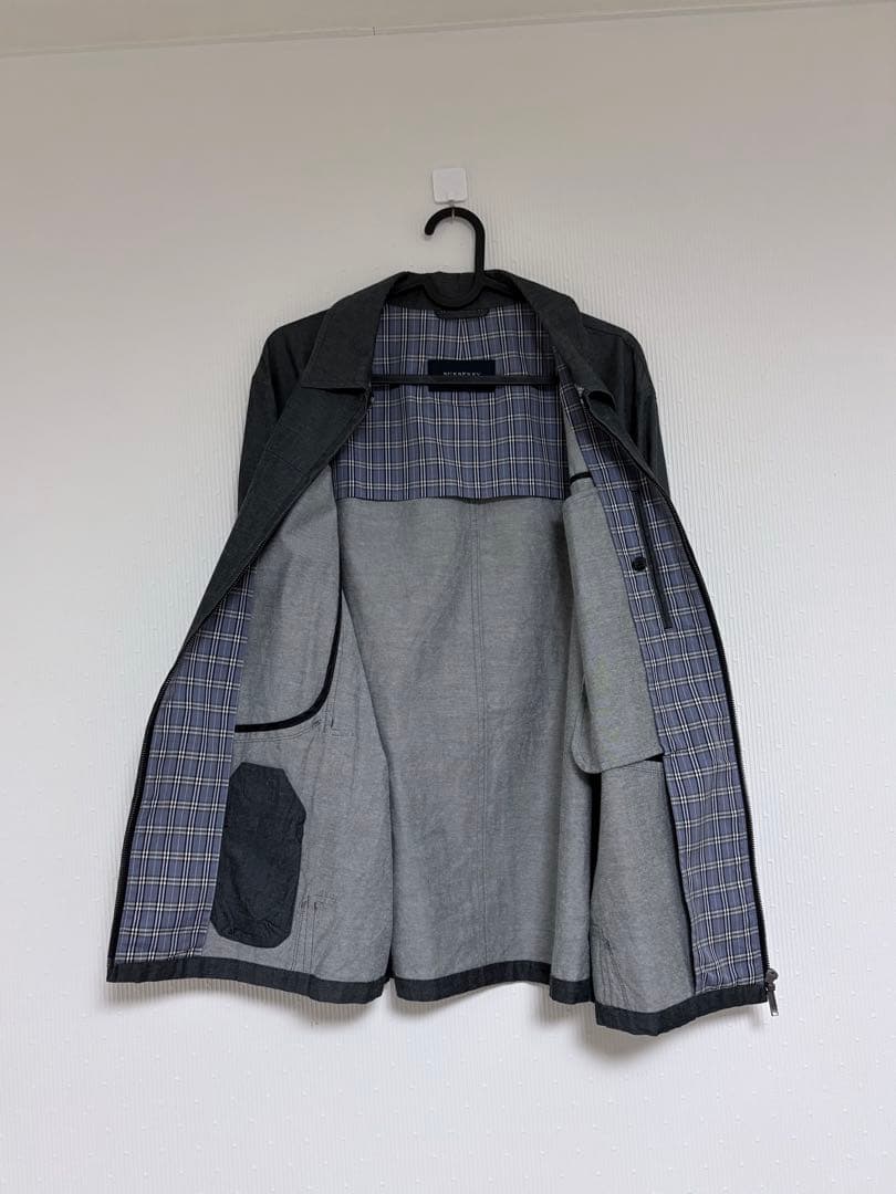 BURBERRY LONDON メンズジャケット L ジップ グレー ブルゾン