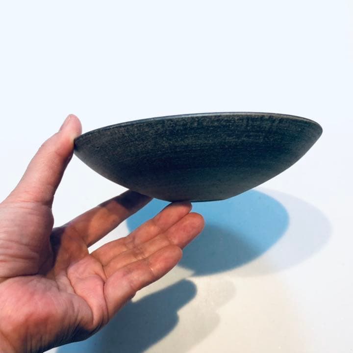 5寸皿　φ15㌢　焼き締め　作家物