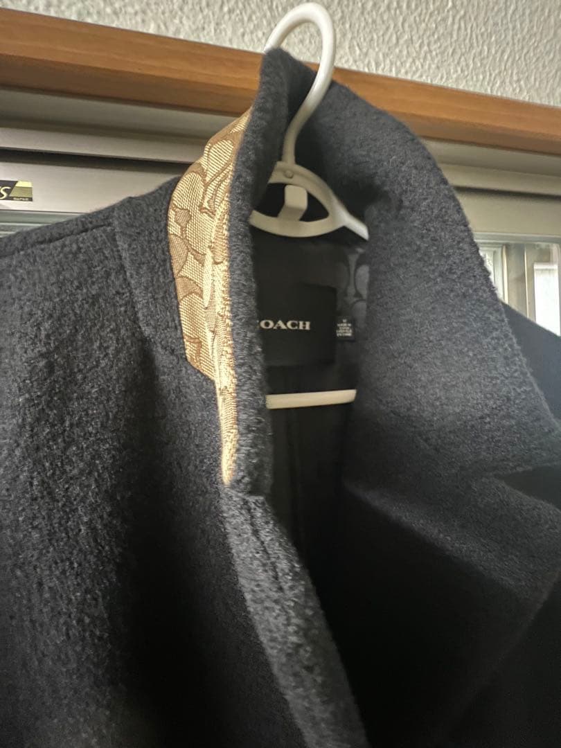 COACH 新品未使用品　黒 チェスターコート Mサイズ