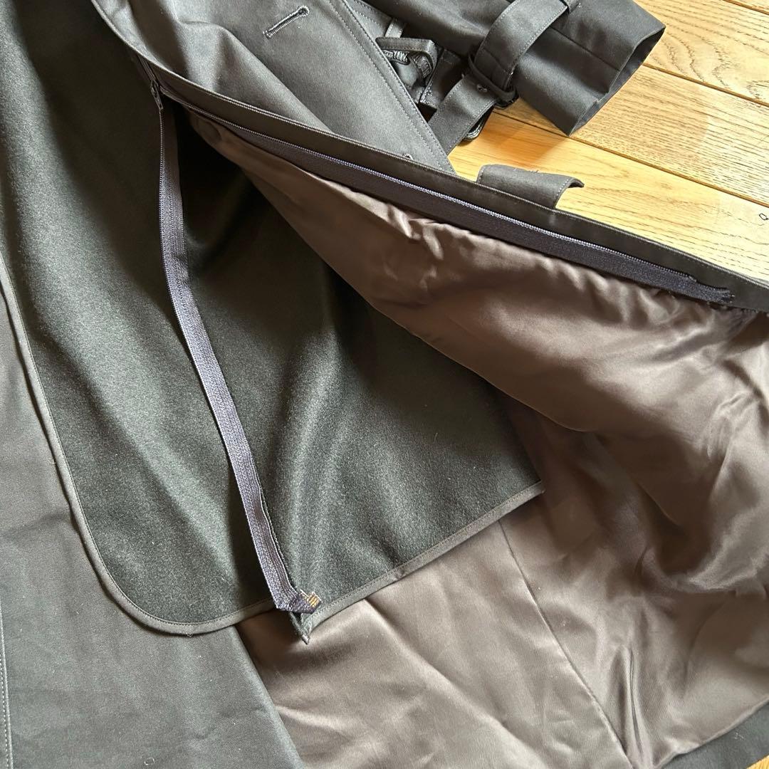 美品 HYKE ハイク トレンチコート ウールライナー付き サイズ1 黒